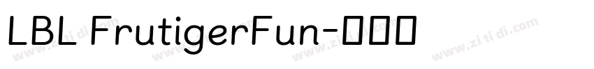 LBL FrutigerFun字体转换
